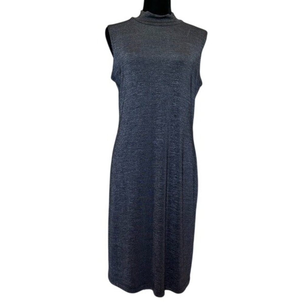 Vintage Ronni Nicole Gray Sleeveless Wrinkle Free‎ Dress Size 10
